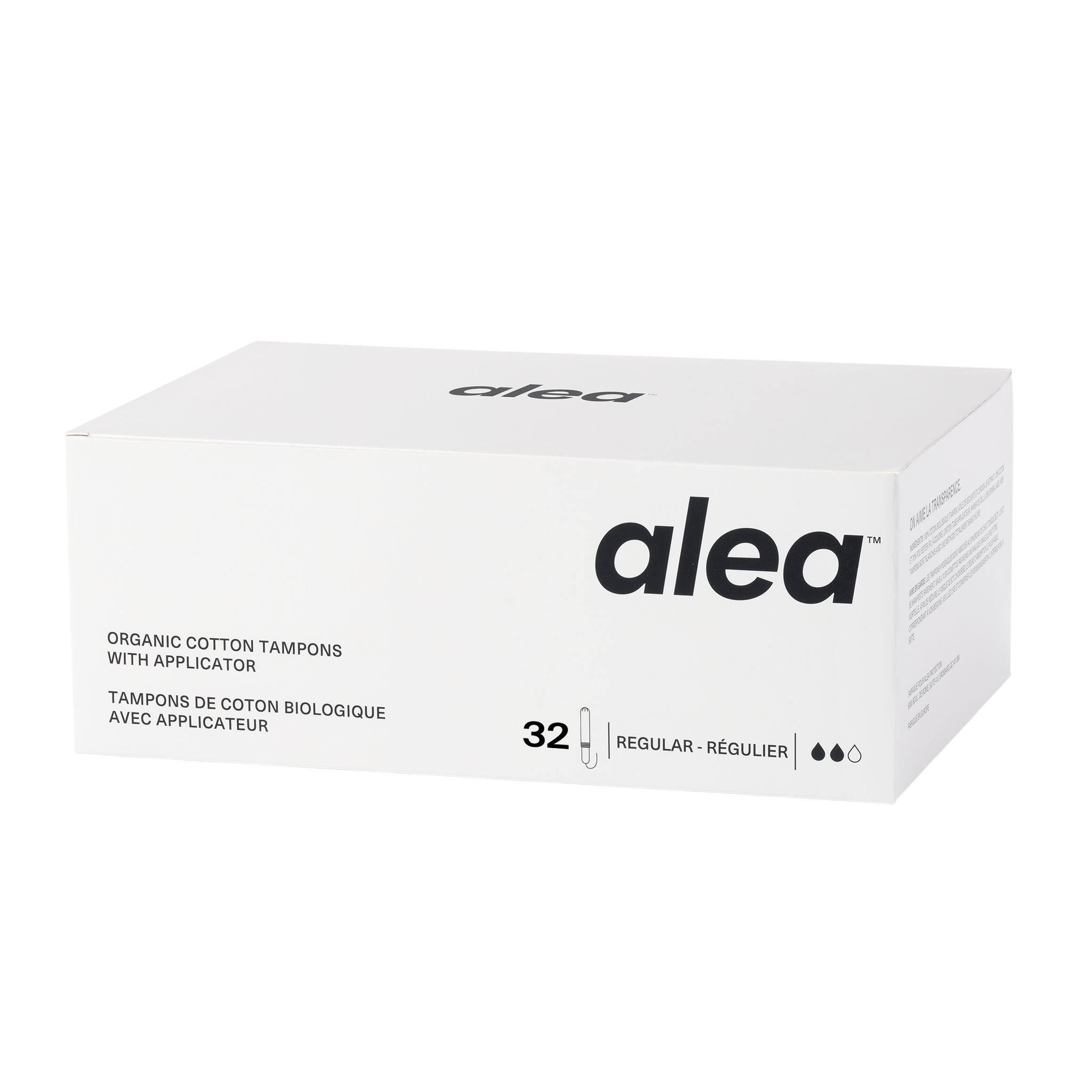 Alea Organic Cotton Tampons with Cardboard Applicator - Regular